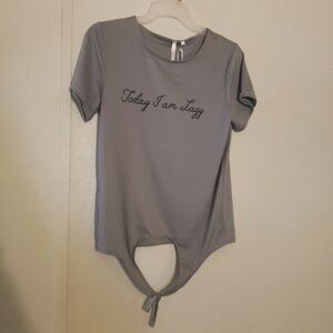 Lights Off Sleepwear Shirt "Today I Am Lazy) Womens Size S NWT